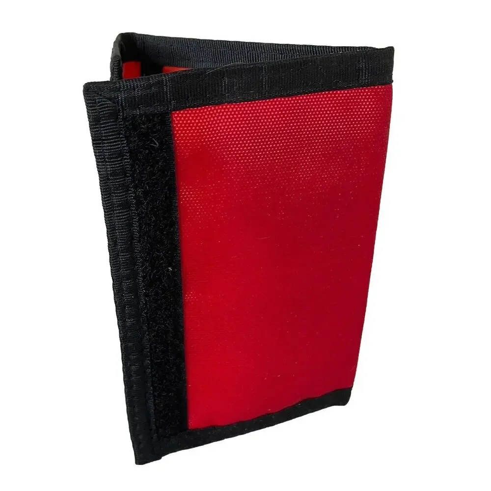 NEW 80s Sportster Retro Trifold Polar Bear Alaska Wallet Red Yellow White Blue